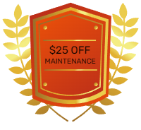 25$ off maintenance
